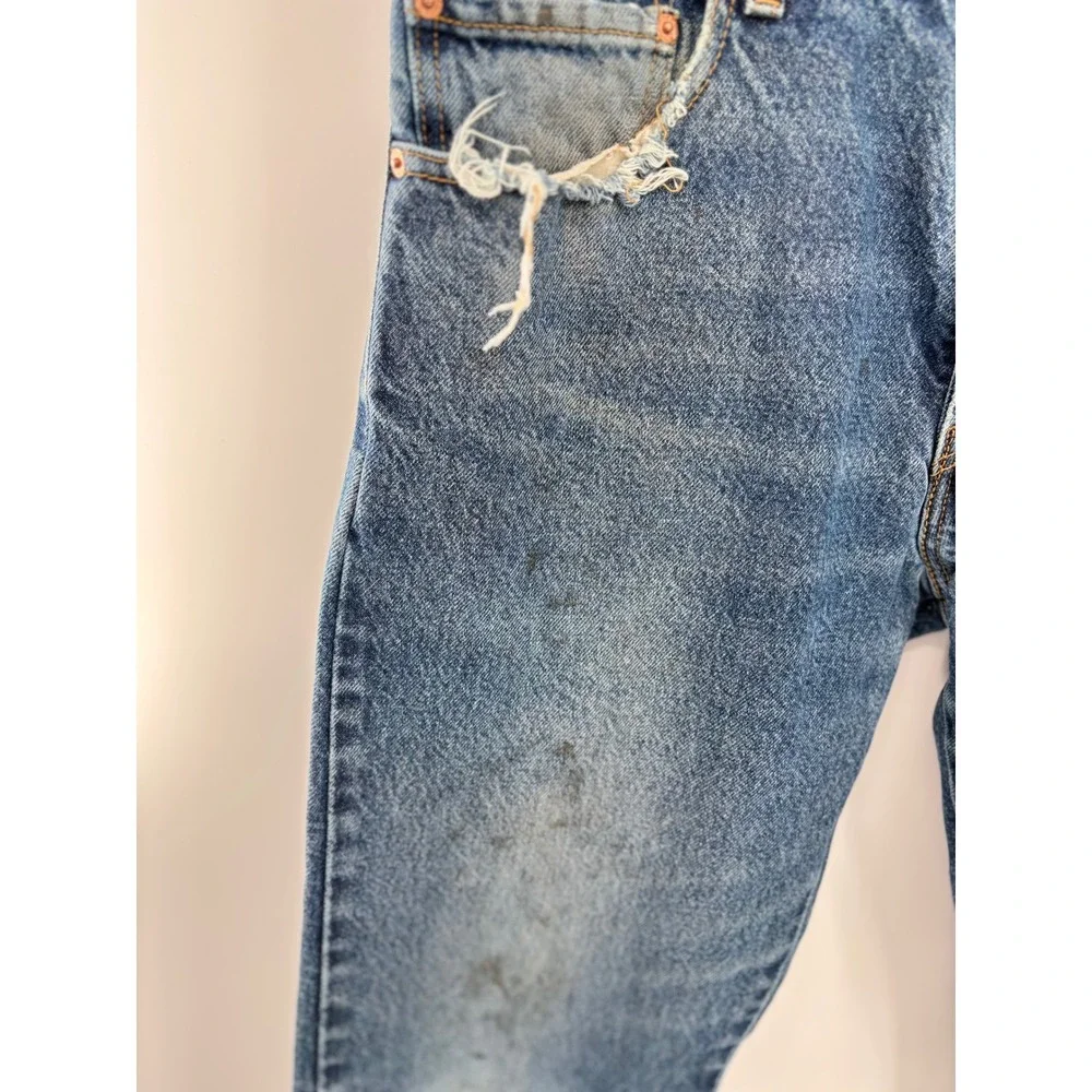 Levis 517 Y2K Era 2000 Mens Bootcut Jeans 34x30 Distressed Faded Western Denim